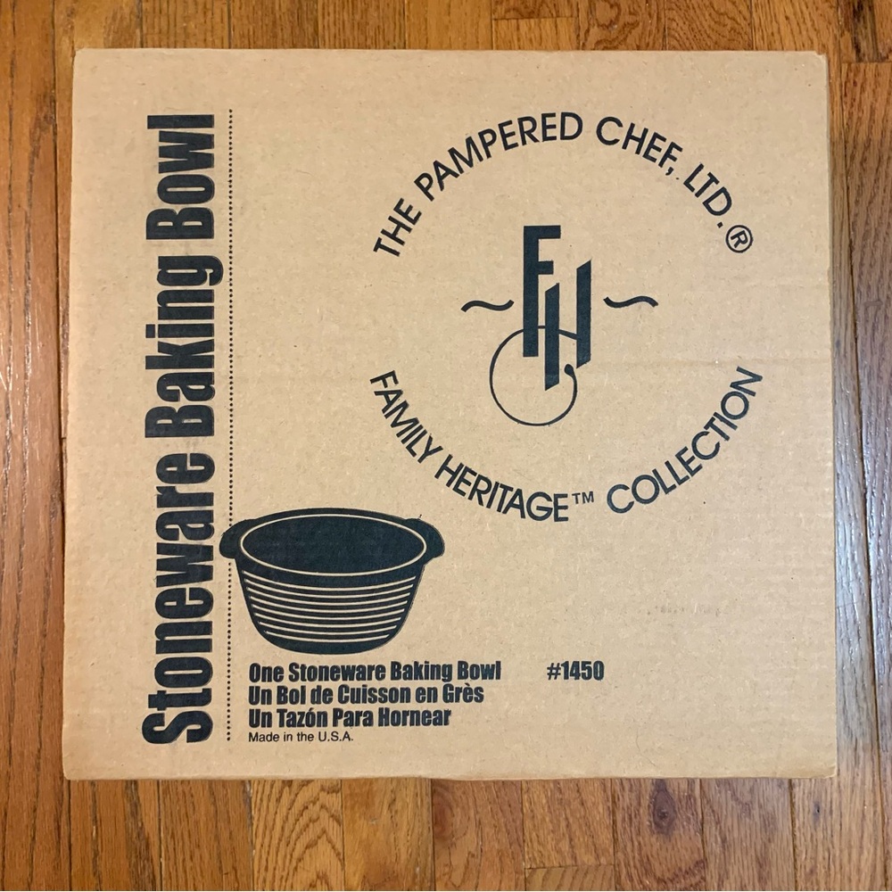 The Pampered Chef Stoneware Baking Bowl #1450